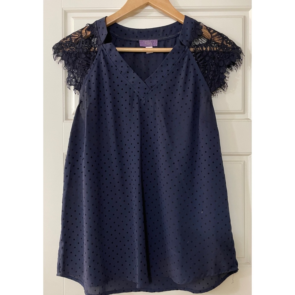 Truly Poppy Polka Dot Blouse